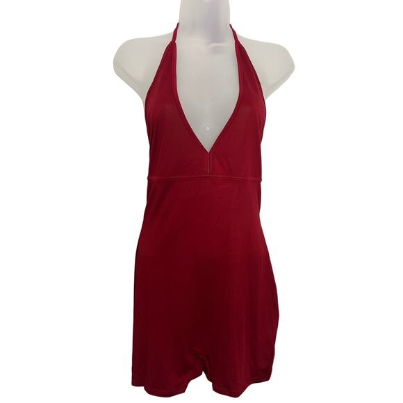 Women's Solid Color Sleeveless Fashion Romper Deep V Casual Jumpsuit Summer L - Picture 2 of 9